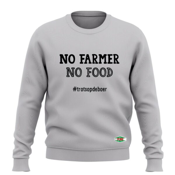 NO FARMER NO FOOD SWEATSHIRT - Afbeelding 3
