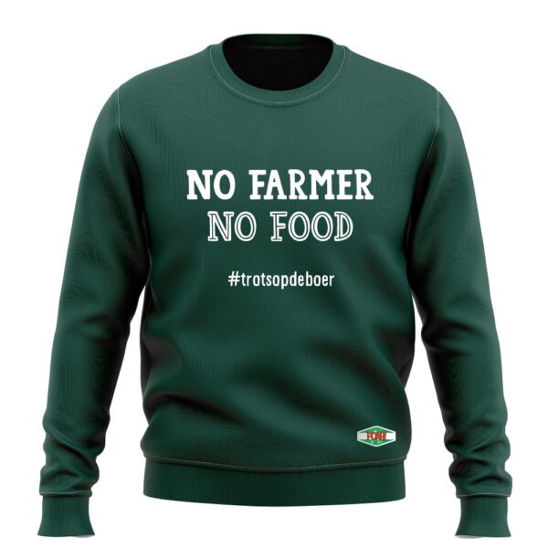 NO FARMER NO FOOD SWEATSHIRT - Afbeelding 4