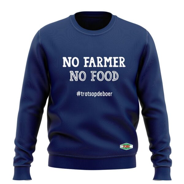 NO FARMER NO FOOD SWEATSHIRT - Afbeelding 5