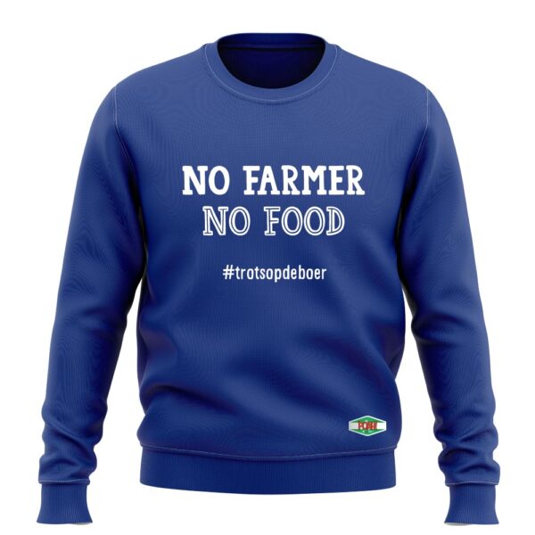 NO FARMER NO FOOD SWEATSHIRT - Afbeelding 6
